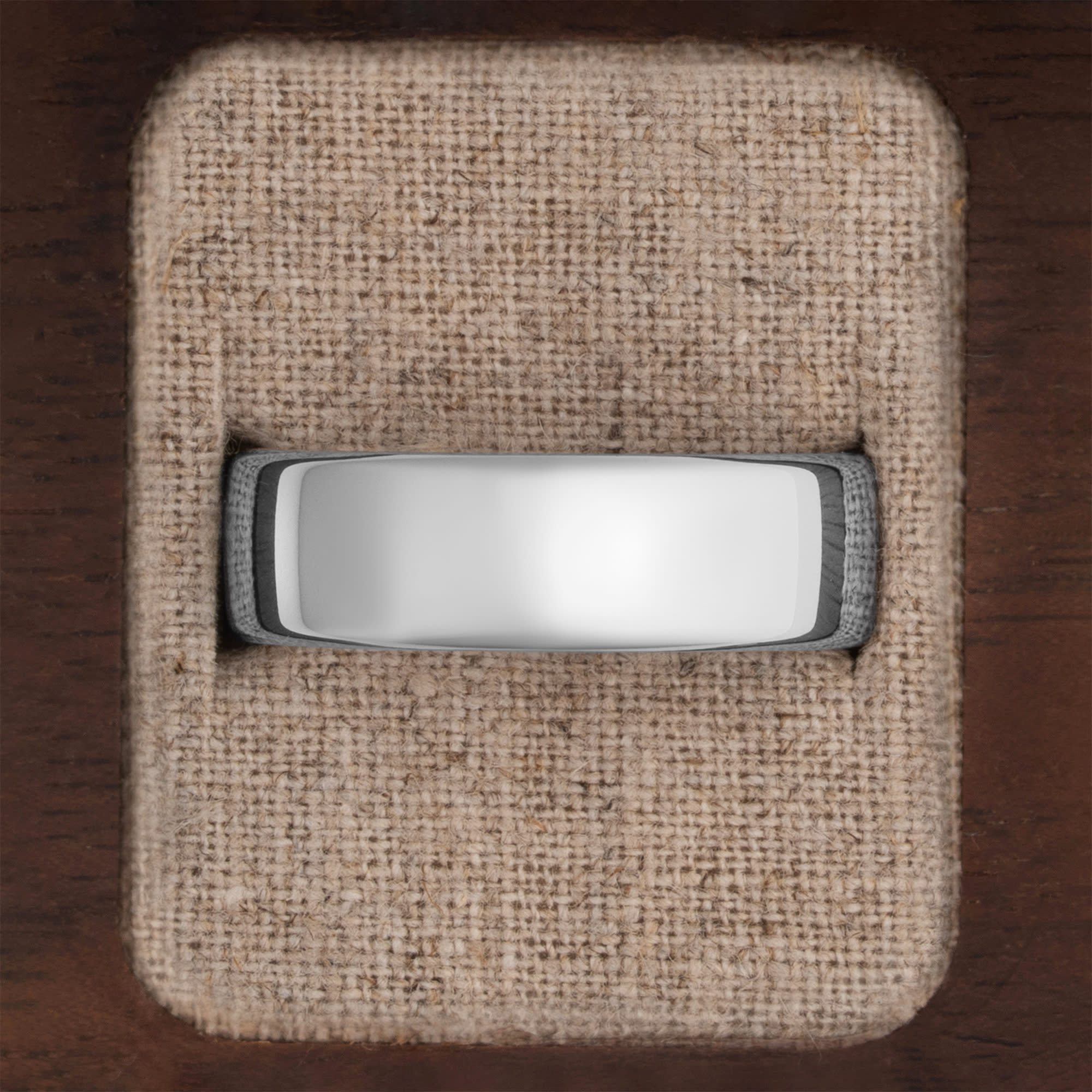 Traditional court wedding band  - alternate view