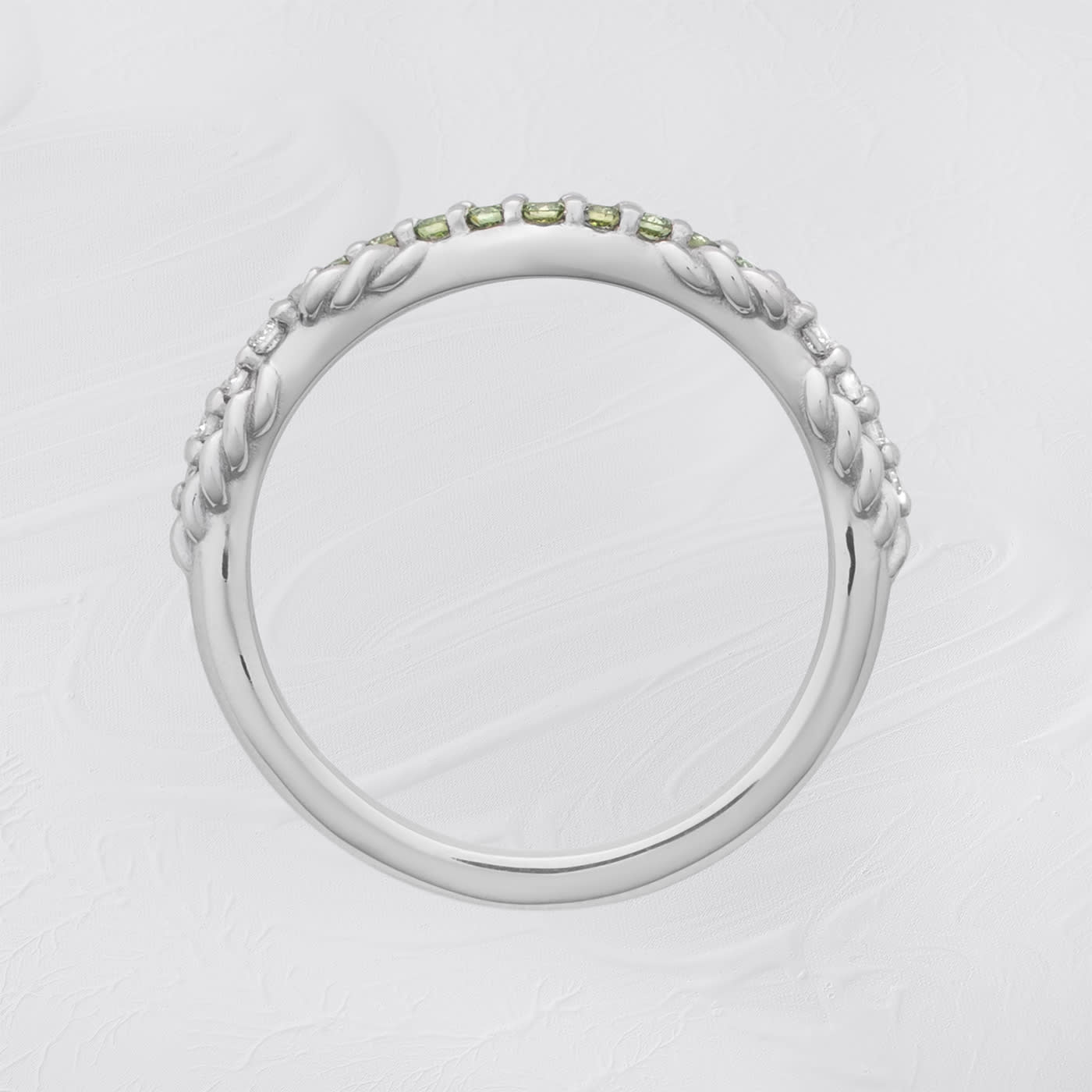 Matching wedding band for the 'Siren' ring in platinum — 2