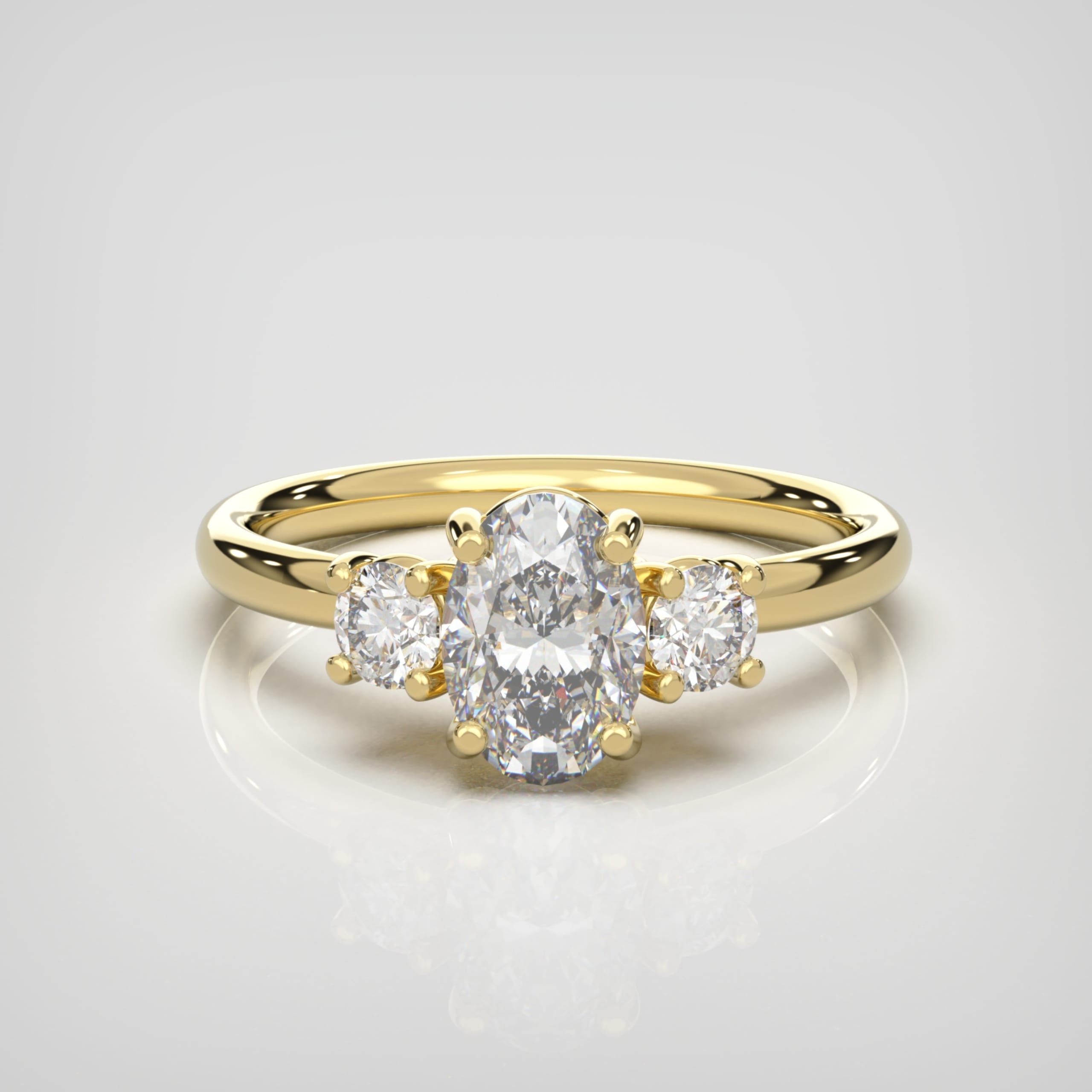 'Lumière' trilogy lab-grown diamond ring — 1