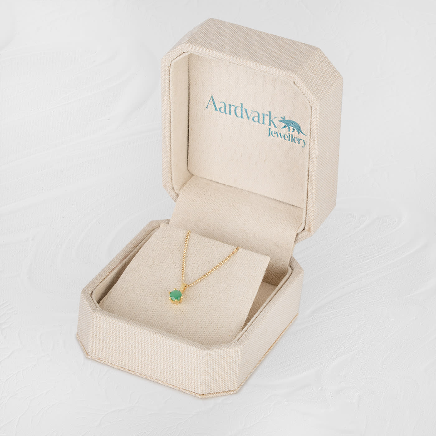 Emerald Necklace in 9ct Yellow Gold — 2