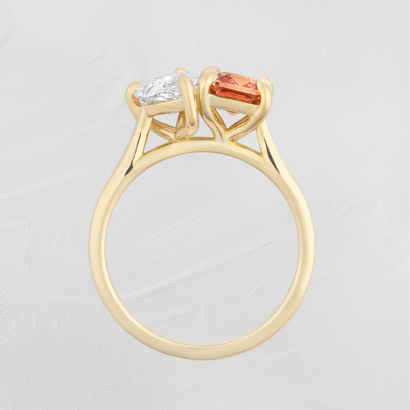 Toi Et Moi Sapphire and Diamond ring — 2
