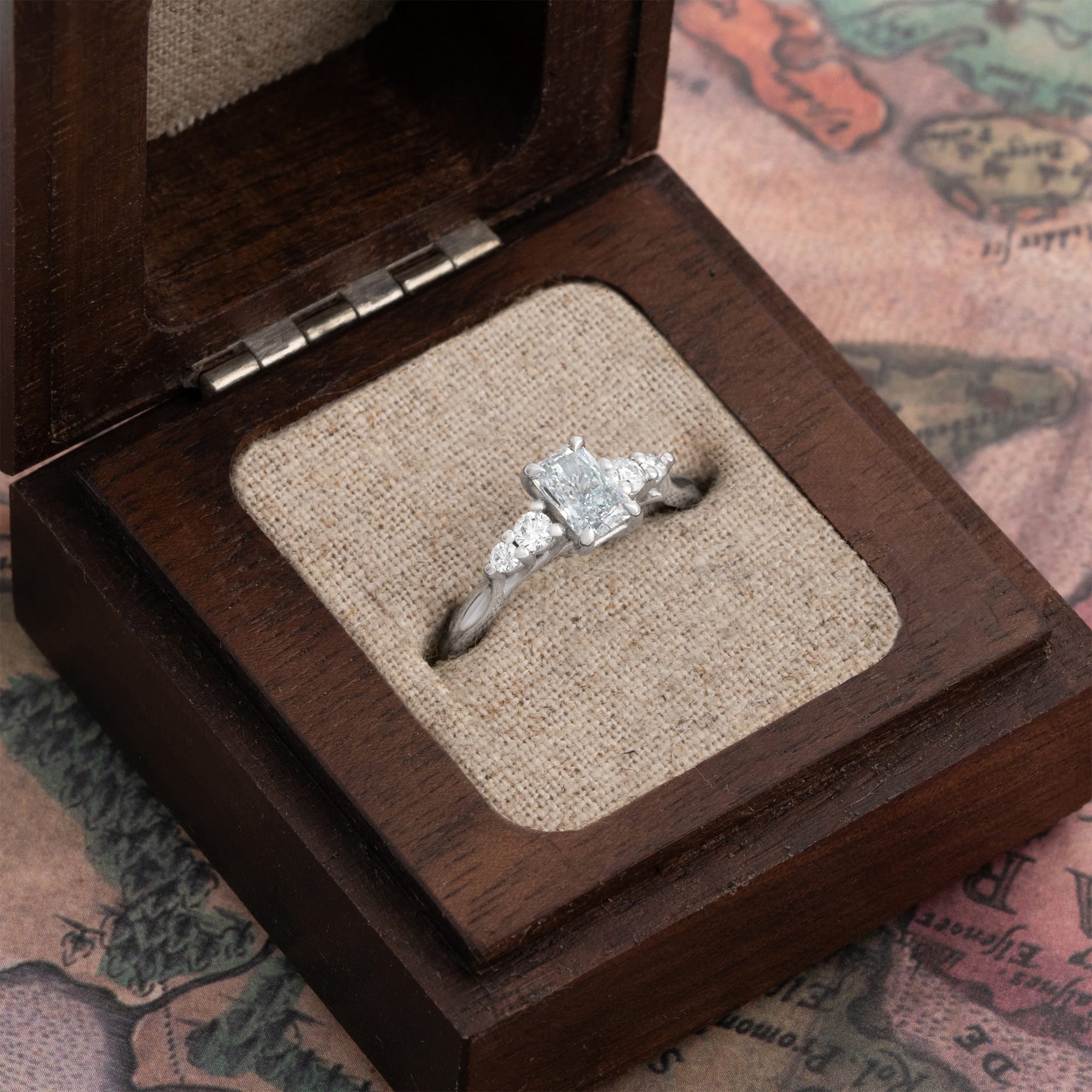 'The Quintet' – Fancy blue diamond ring — 2