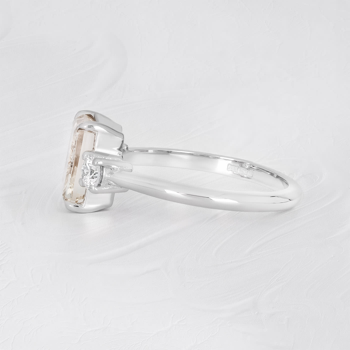 Starbrite tourmaline and diamond trilogy ring — 3