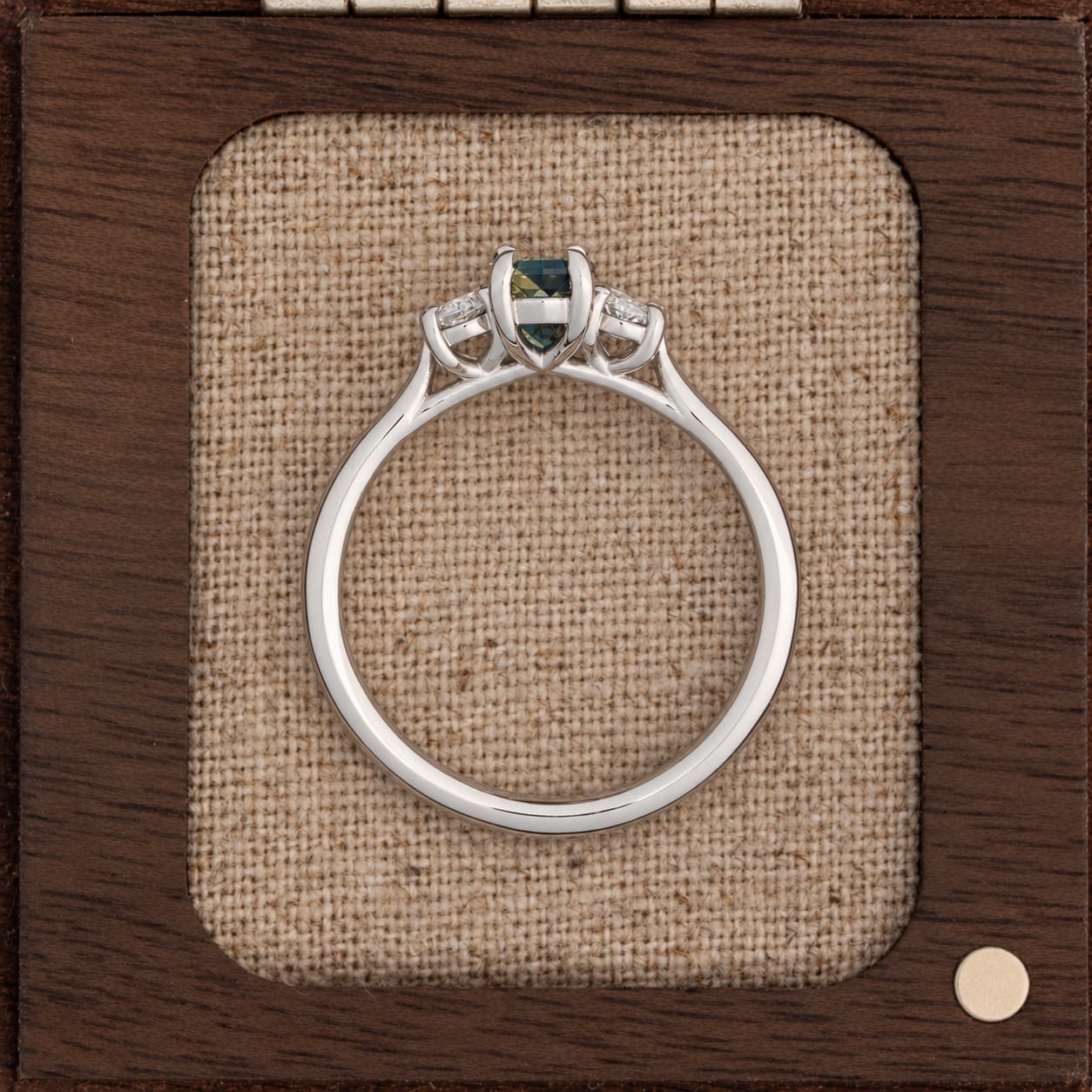 'Felicity' Fantasy cut Australian parti sapphire ring — 3