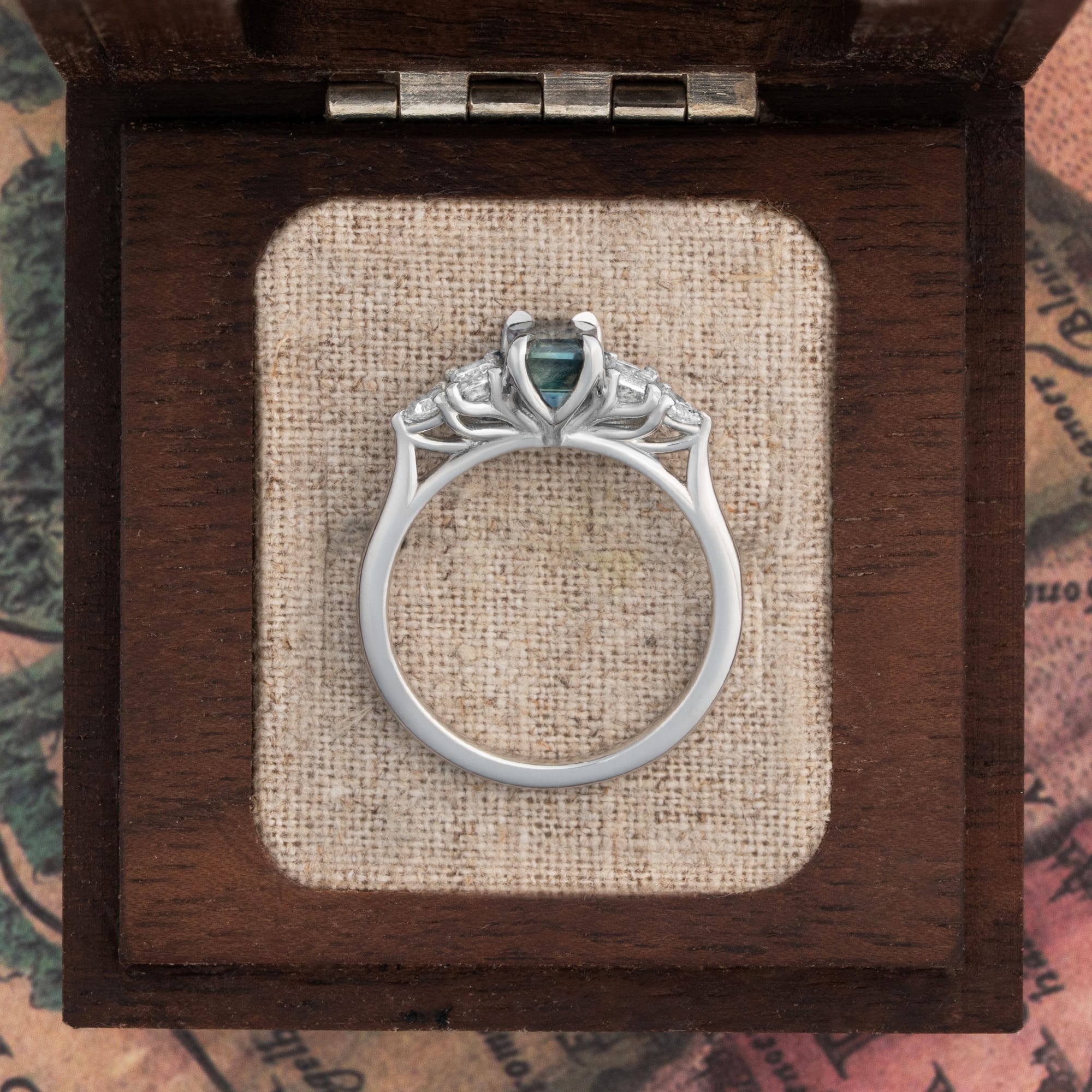 'Starlight' Bi colour sapphire and diamond ring — 2