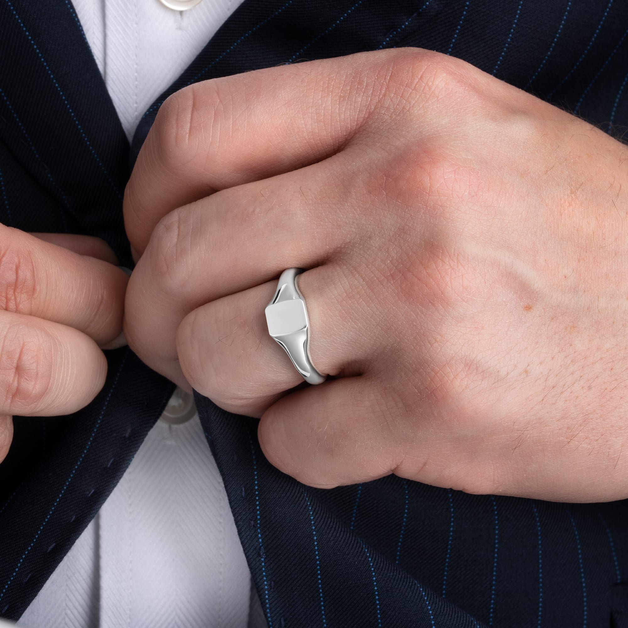 Octagon signet ring  — 2