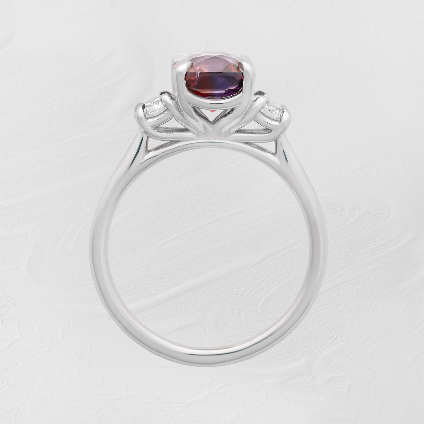 'Dragons Eye' Sapphire and Diamond Ring  — 3