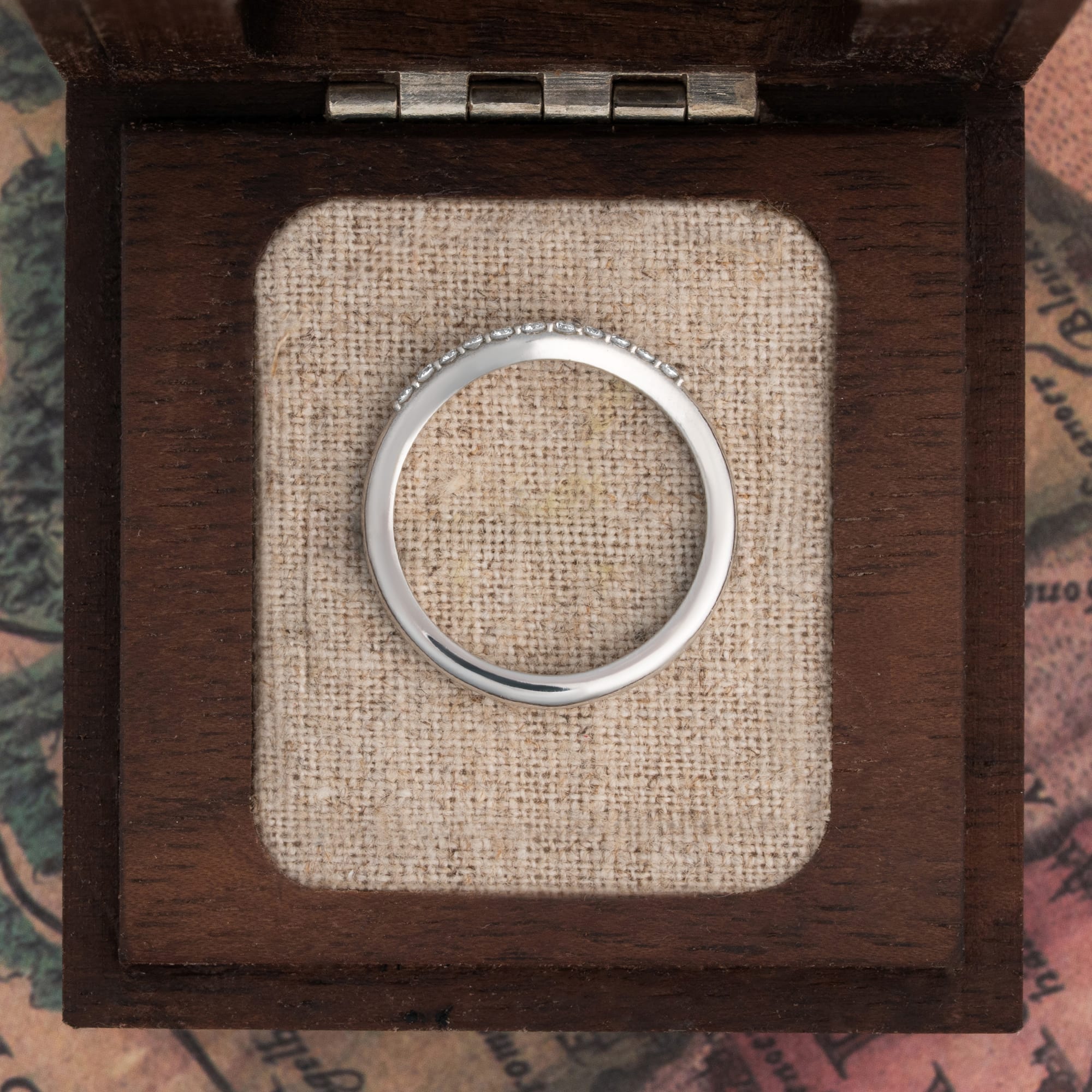 Ladies Diamond Set Wedding Band - alternate view