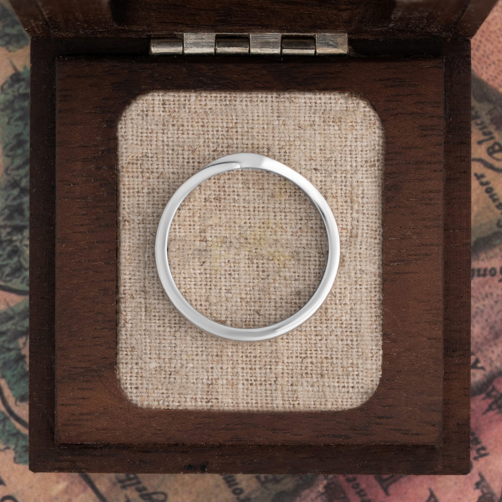 Ladies Plain Twisted Wedding Band — 3