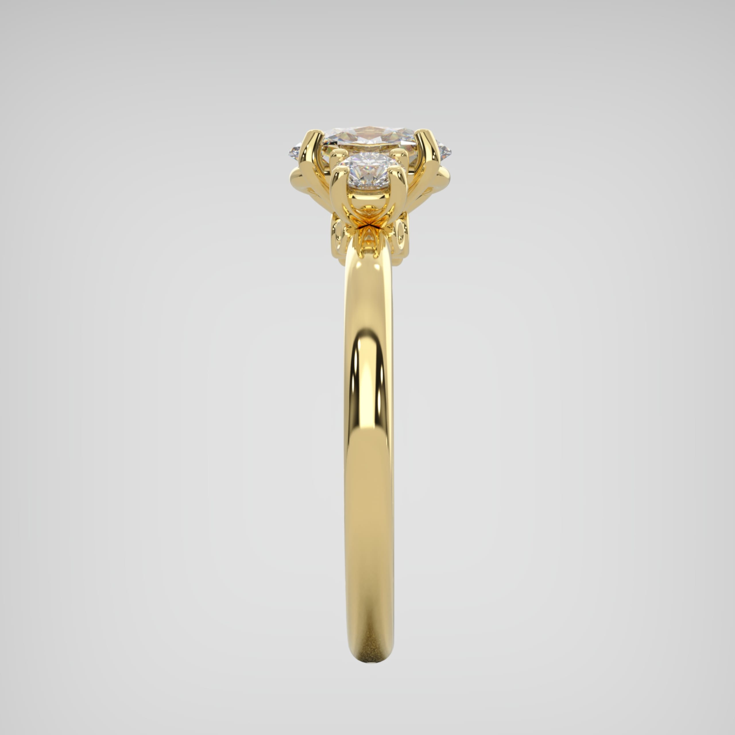 'Lumière' trilogy lab-grown diamond ring — 4