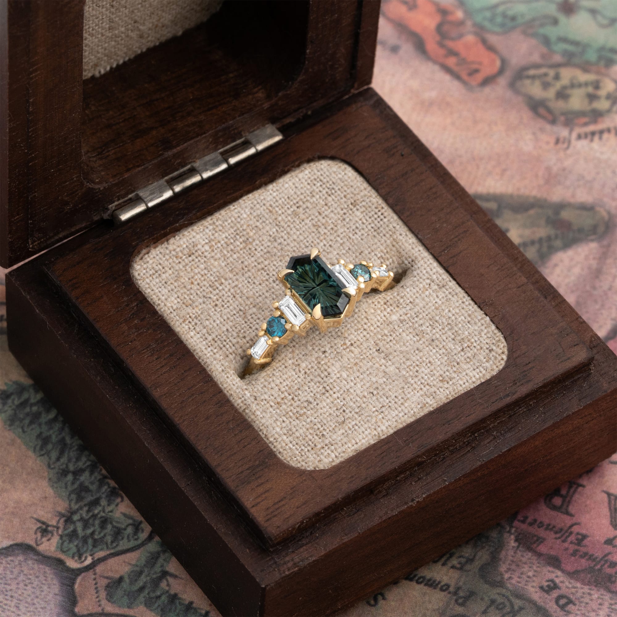 'Harmony' Fantasy sapphire and diamond ring — 2