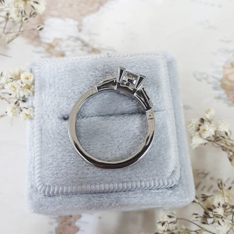'Erté' 1920s inspired lab grown diamond engagement ring — 3