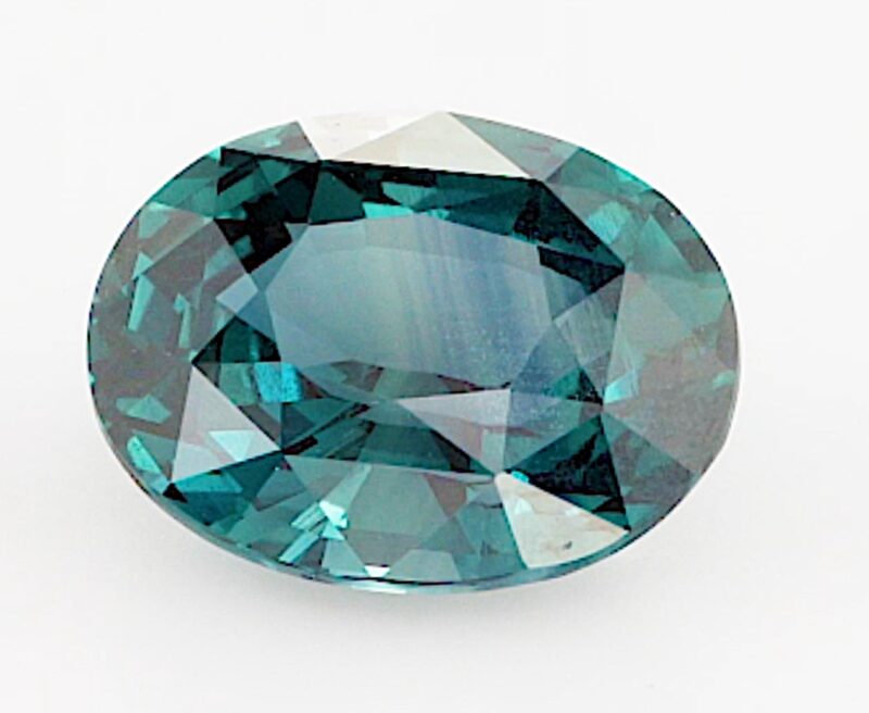 3.32ct oval peacock blue sapphire product image