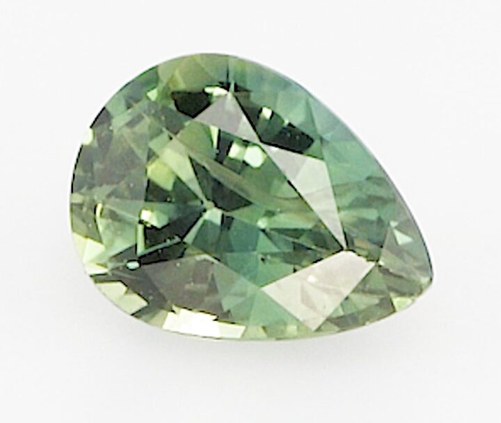 0.63ct pear green sapphire product image