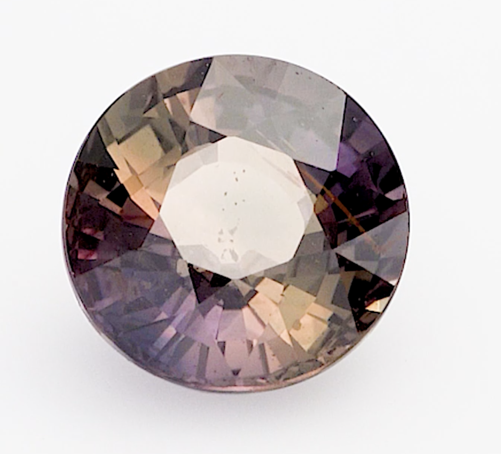 1.15ct Round purple/green sapphire product image