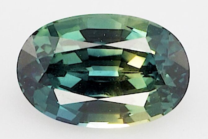 0.65ct oval teal sapphire product image