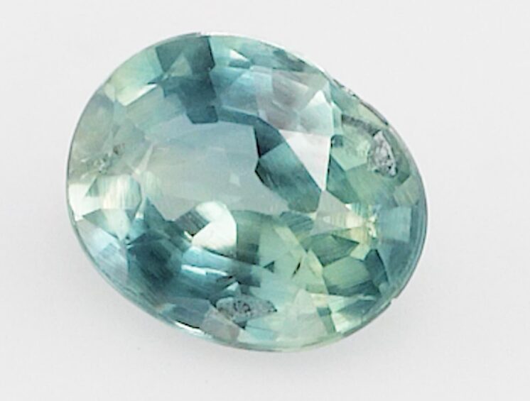 0.45ct oval teal sapphire product image
