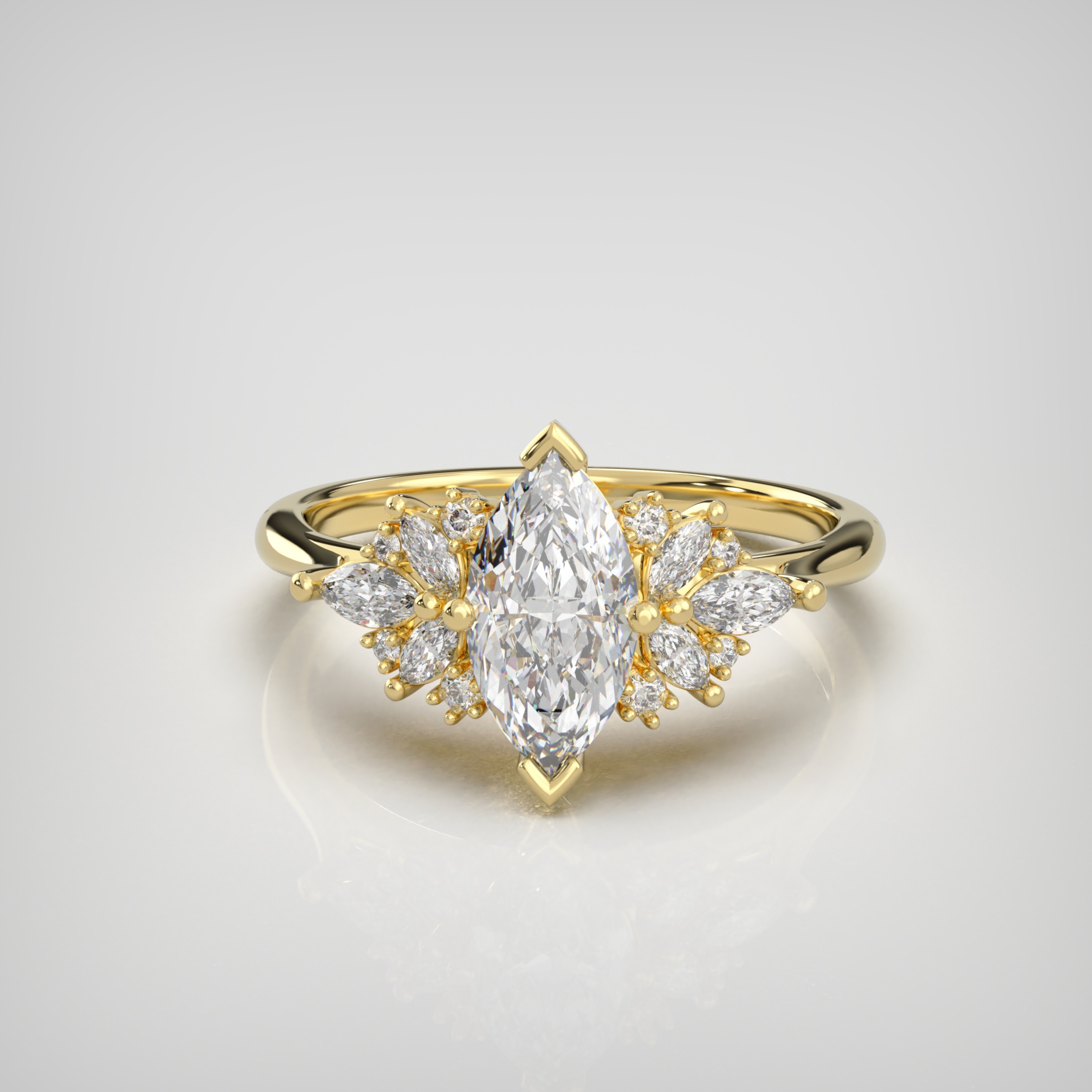 'Marquise Muse' lab-grown diamond ring product image