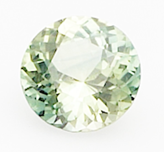 0.51ct Round green precision cut sapphire  product image