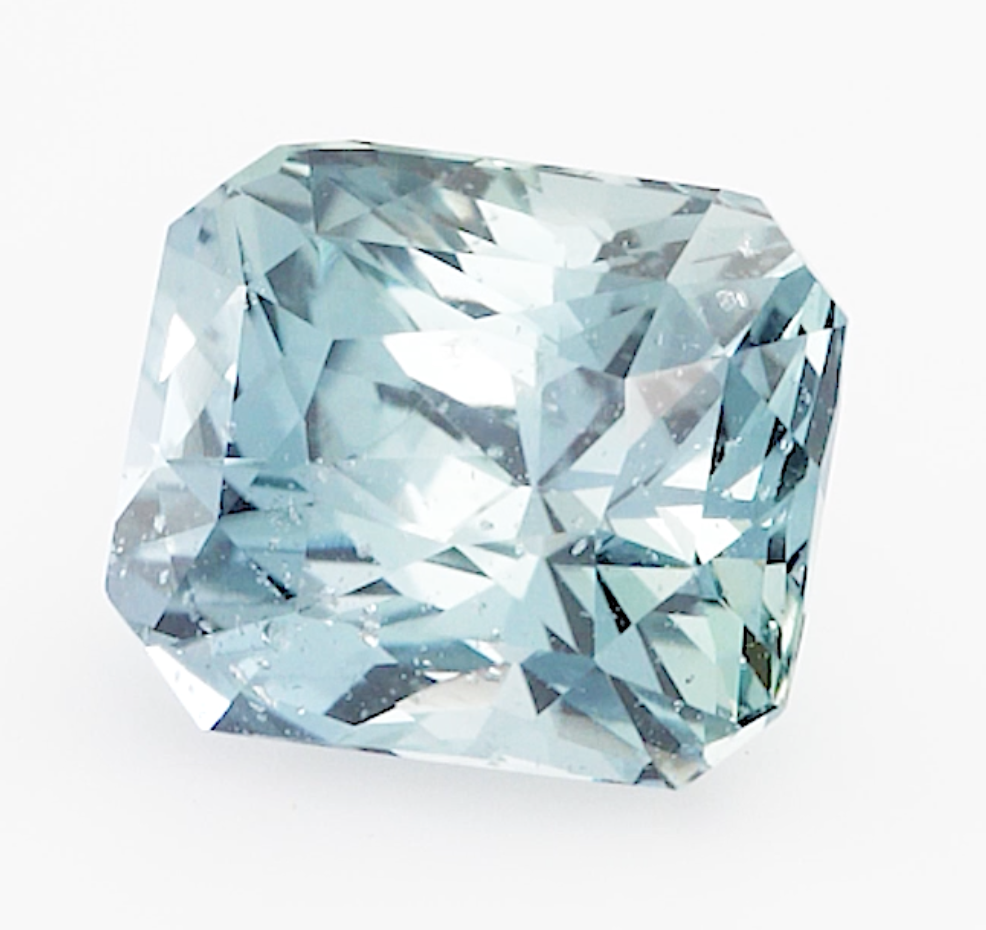 3.33ct Octagon icy teal sapphire  product image