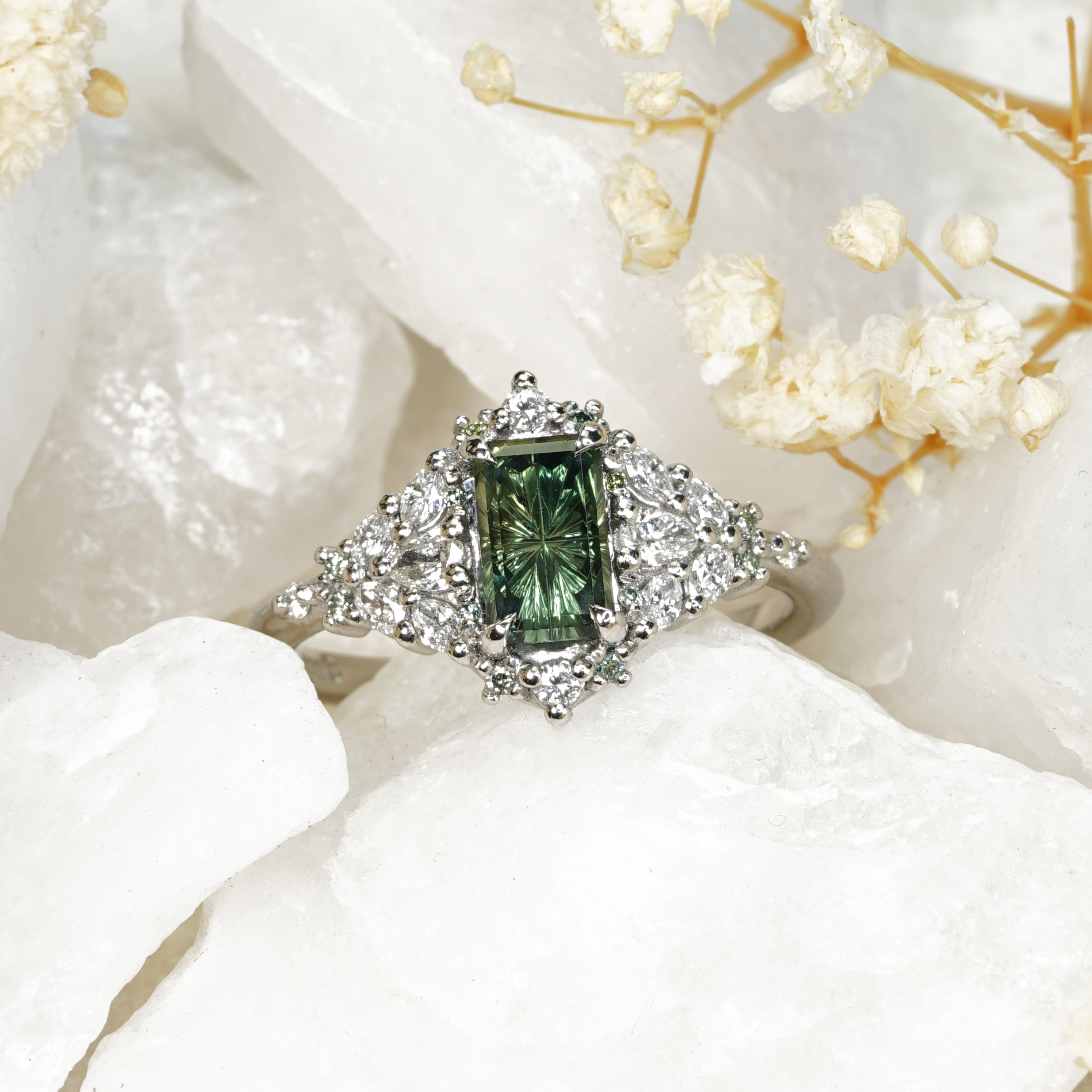 'Meadow' Sapphire and diamond ring product image