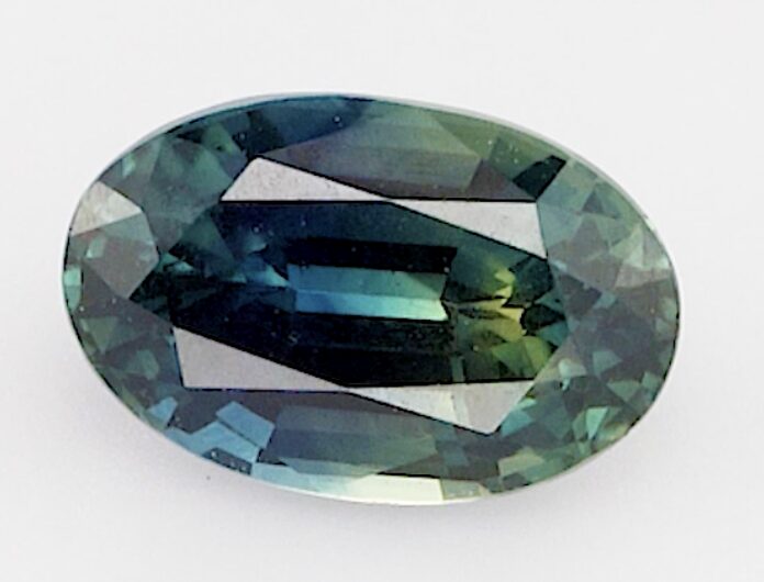 0.64ct oval teal sapphire product image