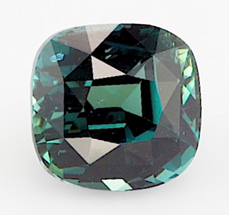 2.56ct teal cushion sapphire product image