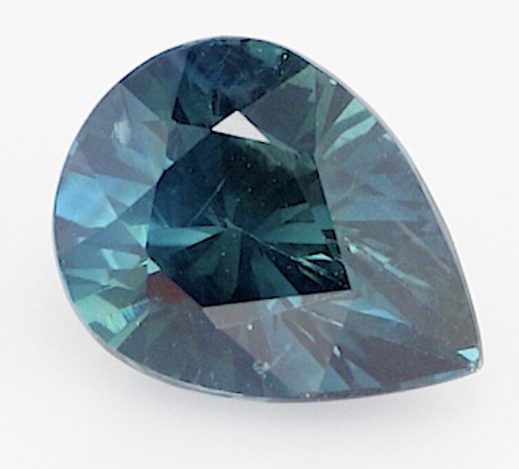 1.53ct pear cut teal sapphire product image