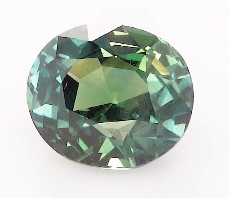 2.26ct oval teal sapphire product image