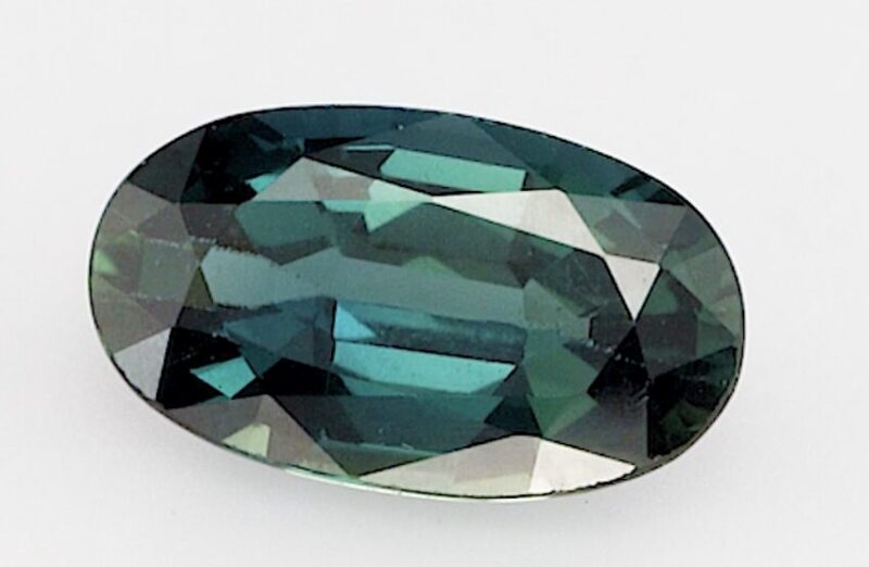 0.70ct oval teal sapphire product image