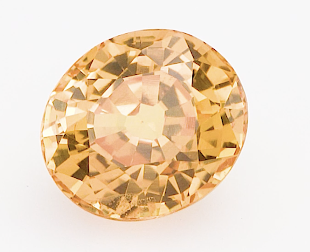 1.13ct Oval yellow/orange  sapphire  product image
