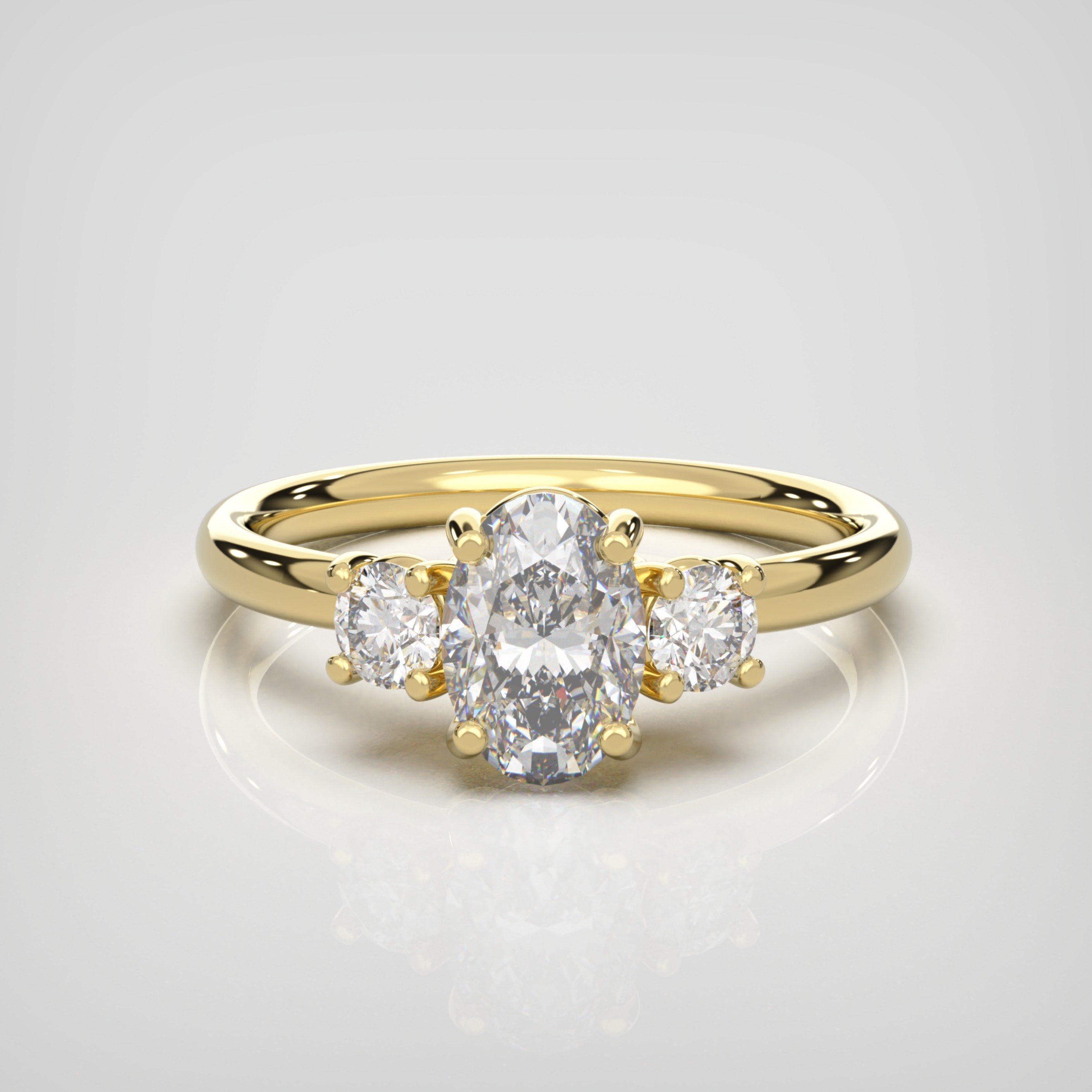 'Lumière' trilogy lab-grown diamond ring product image