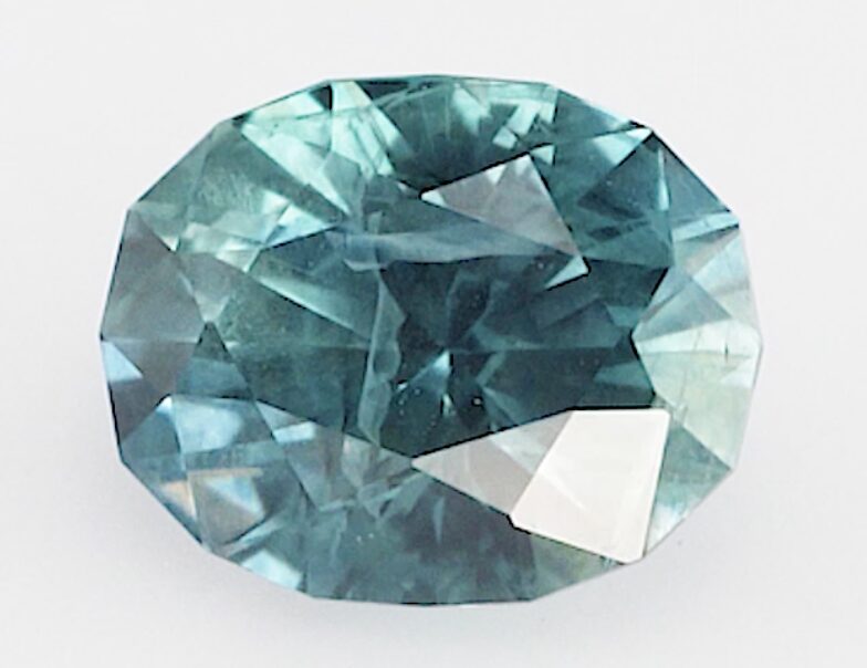 0.78ct oval teal rock creek montana sapphire product image