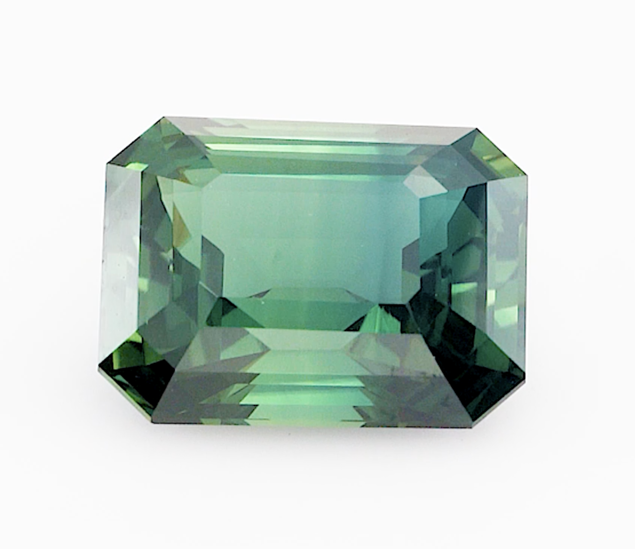 4.31ct Octagon teal sapphire product image