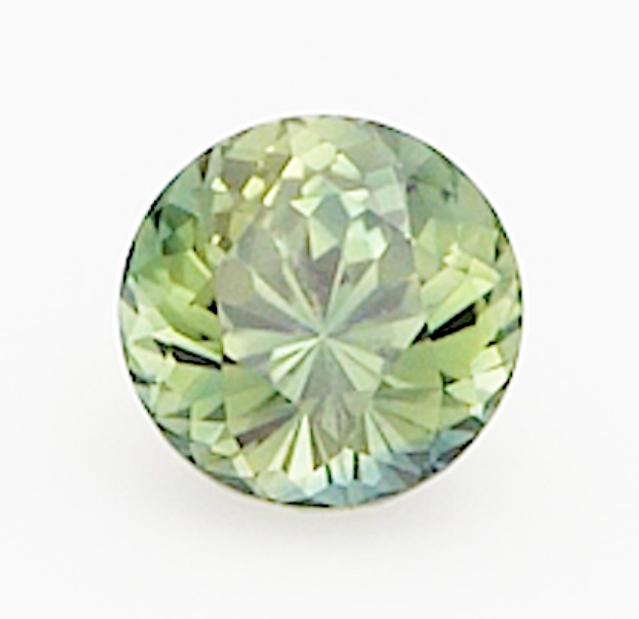 0.68ct Round precision cut teal sapphire  product image