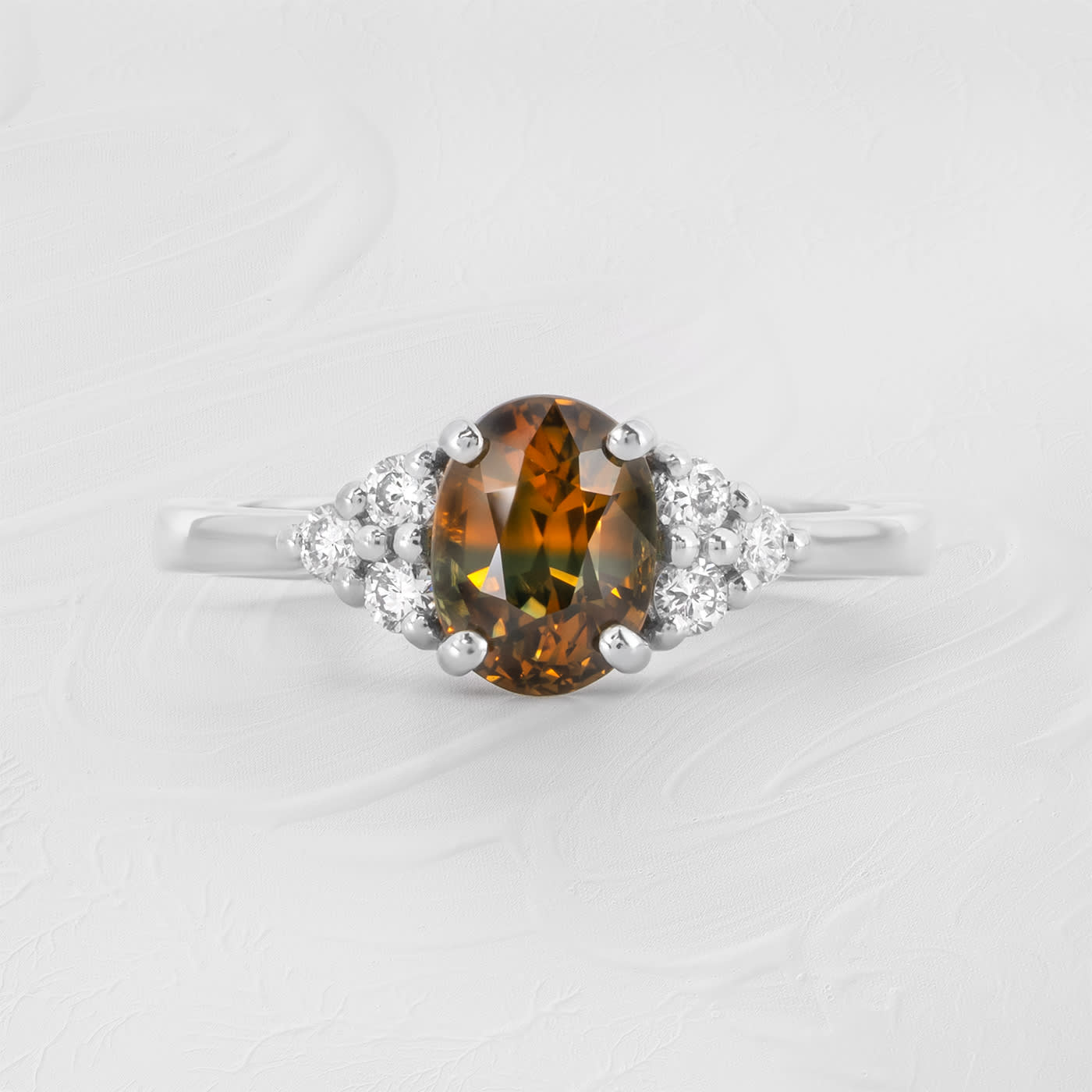 Unique parti sapphire and diamond ring product image