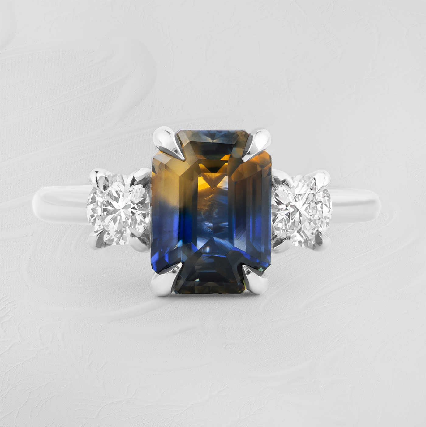 One of a kind sapphire and diamond ring product image