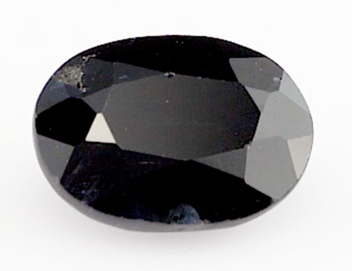 1.08ct oval black sapphire product image