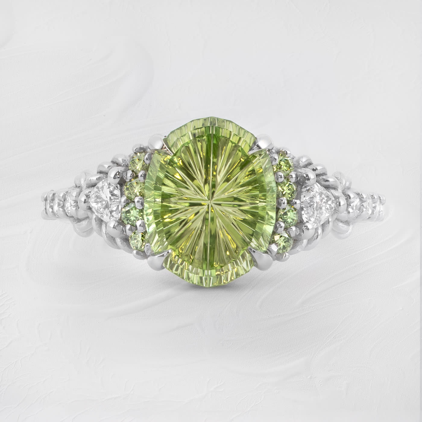 'The Siren' Starbrite tourmaline and diamond ring  product image