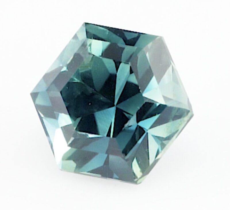 1.62ct hexagon teal sapphire product image