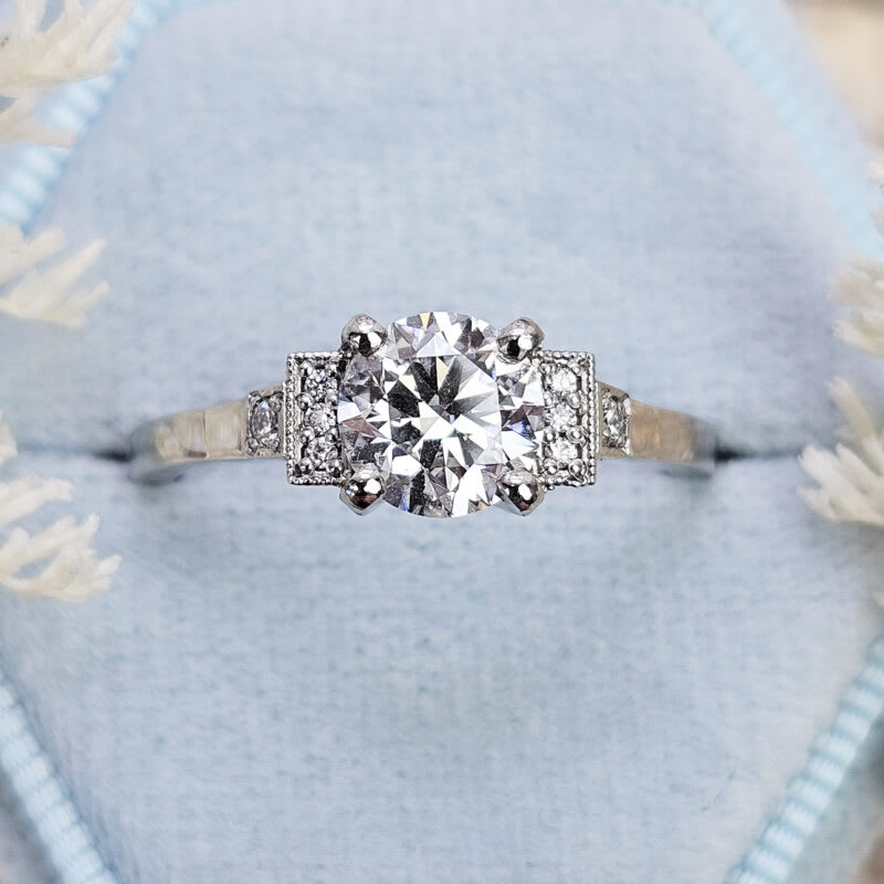 1920s inspired lab grown diamond ring product image