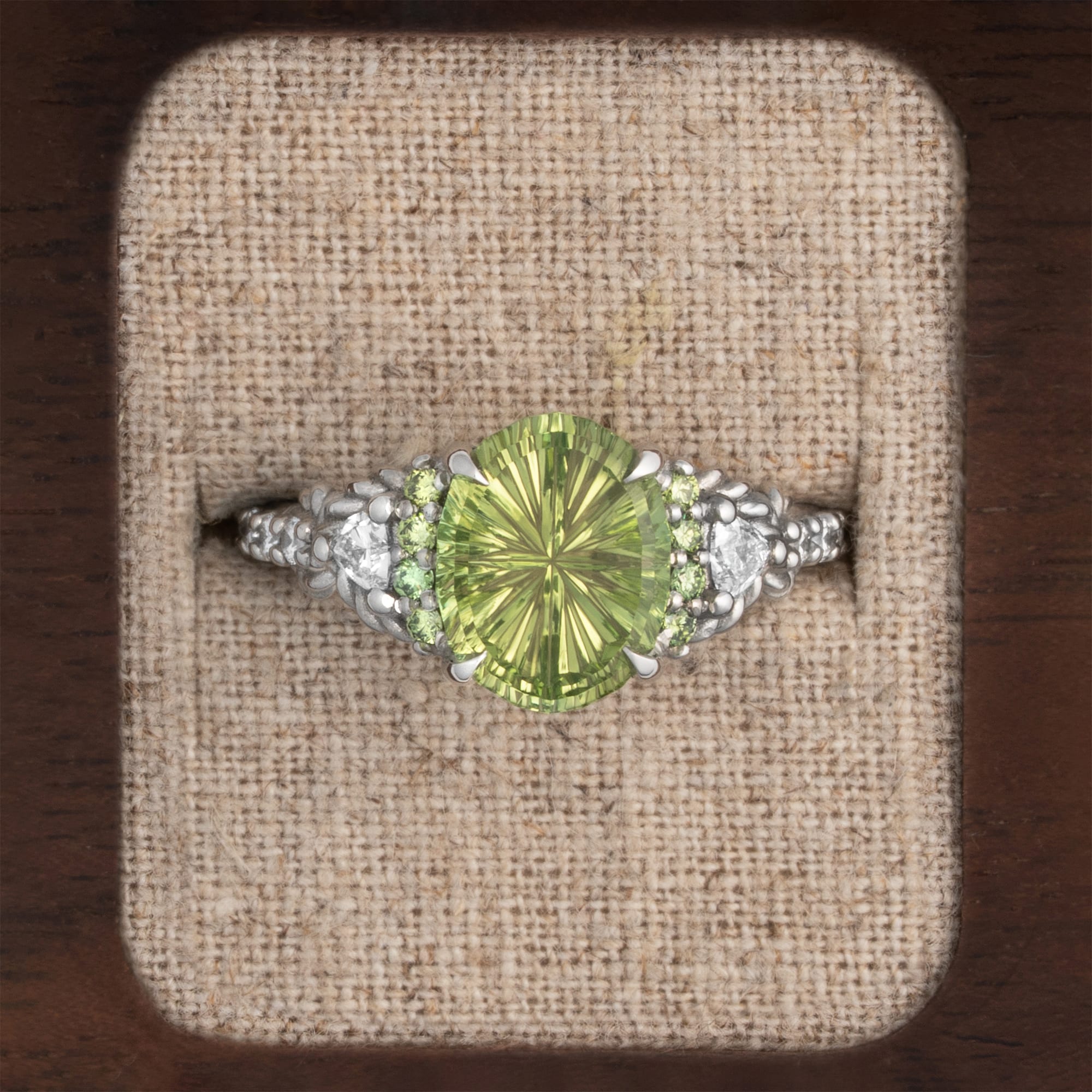 'The Siren' Starbrite tourmaline and diamond ring 
