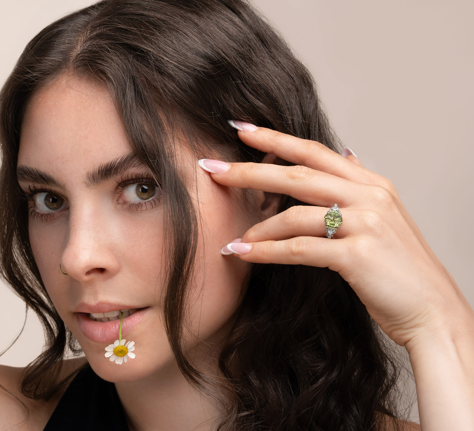 'The Siren' Starbrite tourmaline and diamond ring  — 2