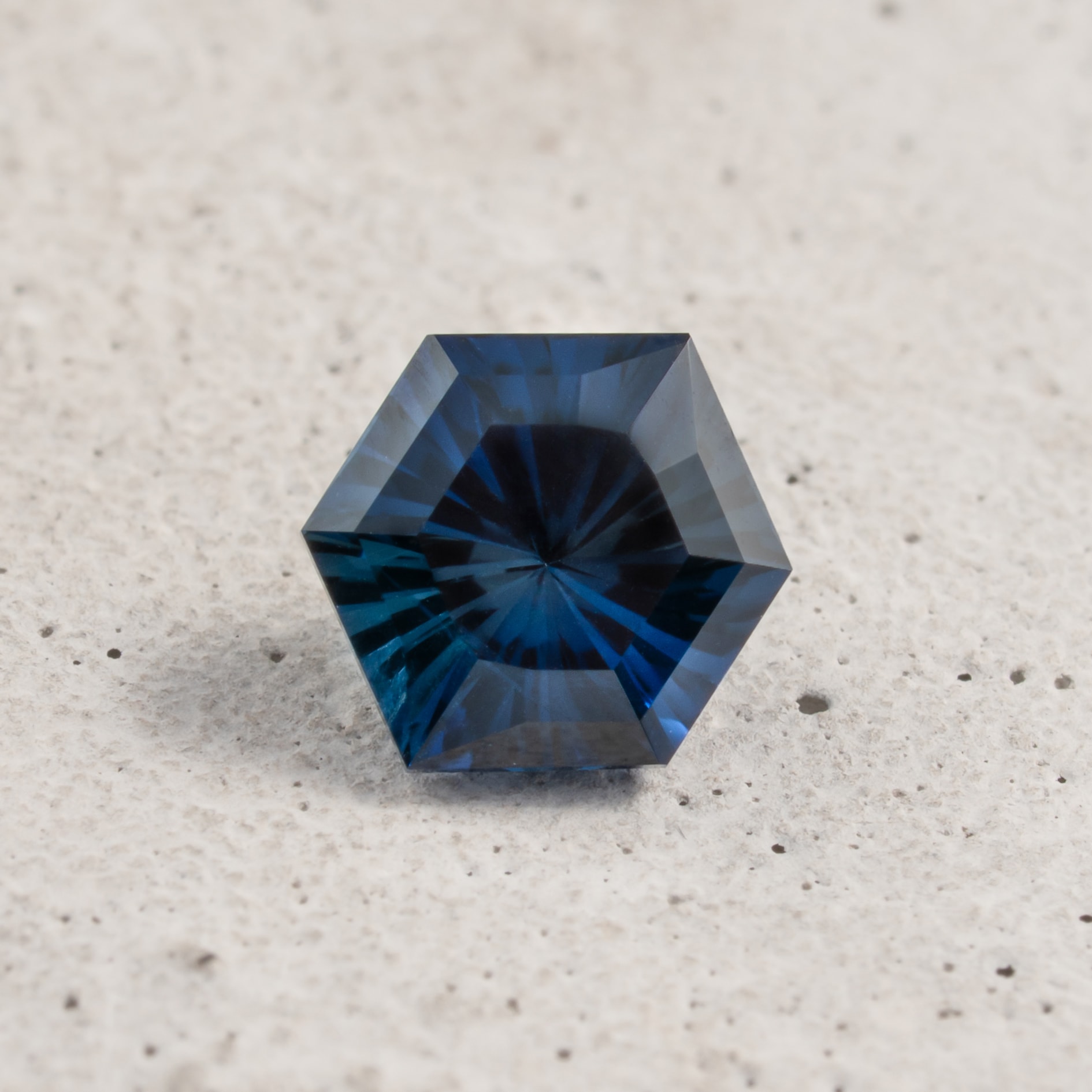 1ct Blue Hexagon Sapphire