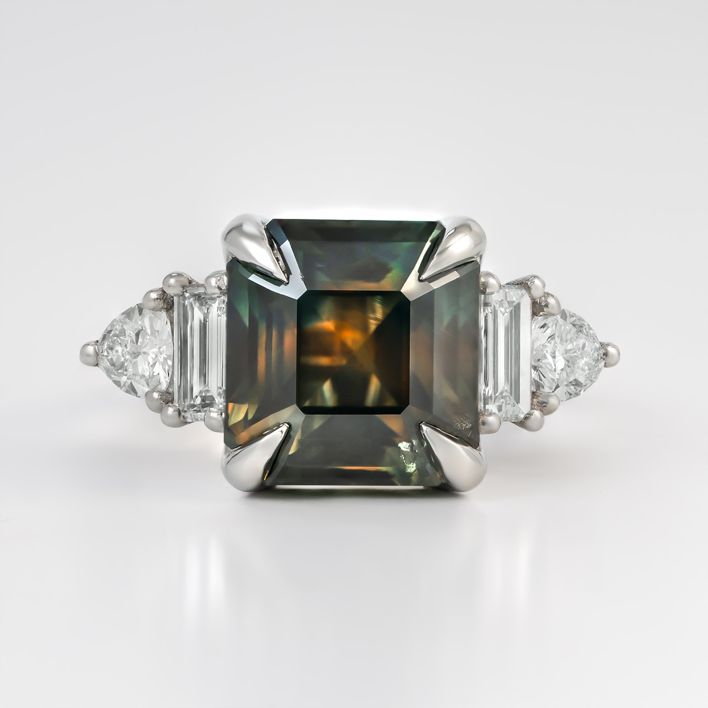 The Kingfisher sapphire and diamond ring  product image