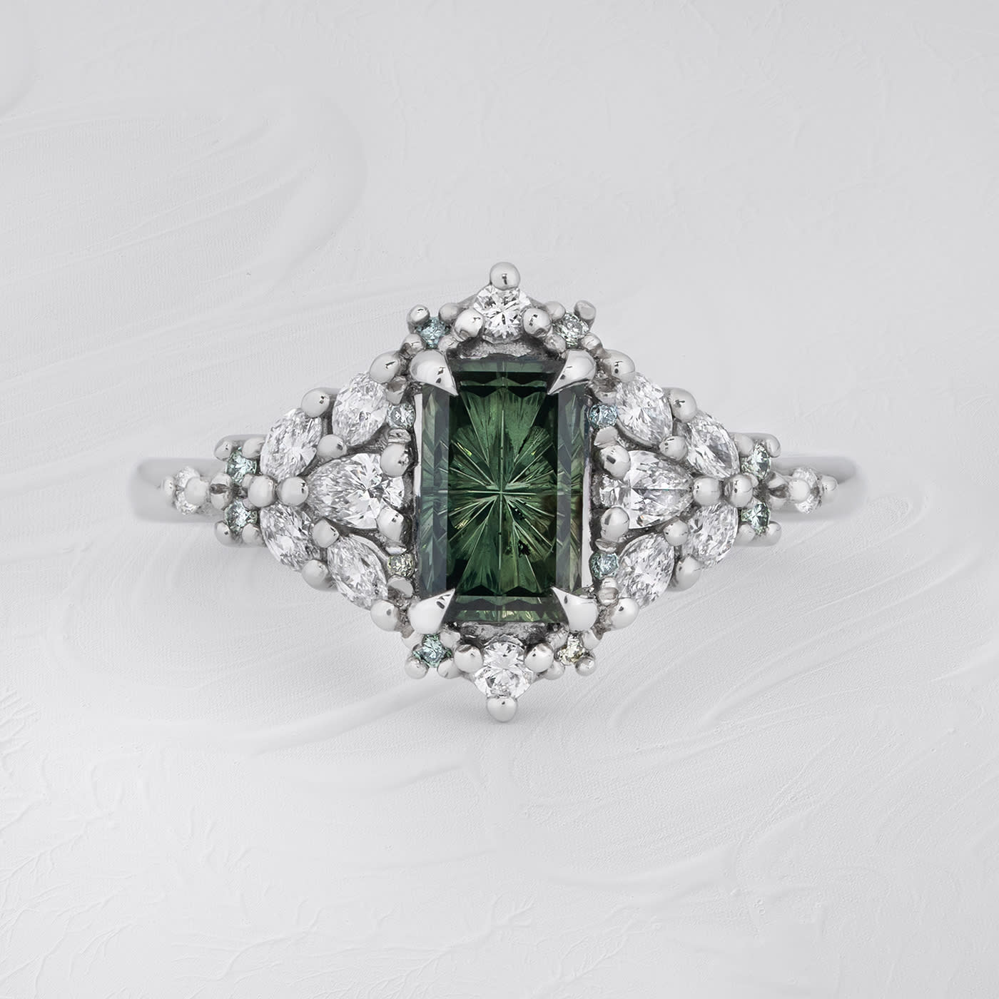 'Meadow' Sapphire and diamond ring product image