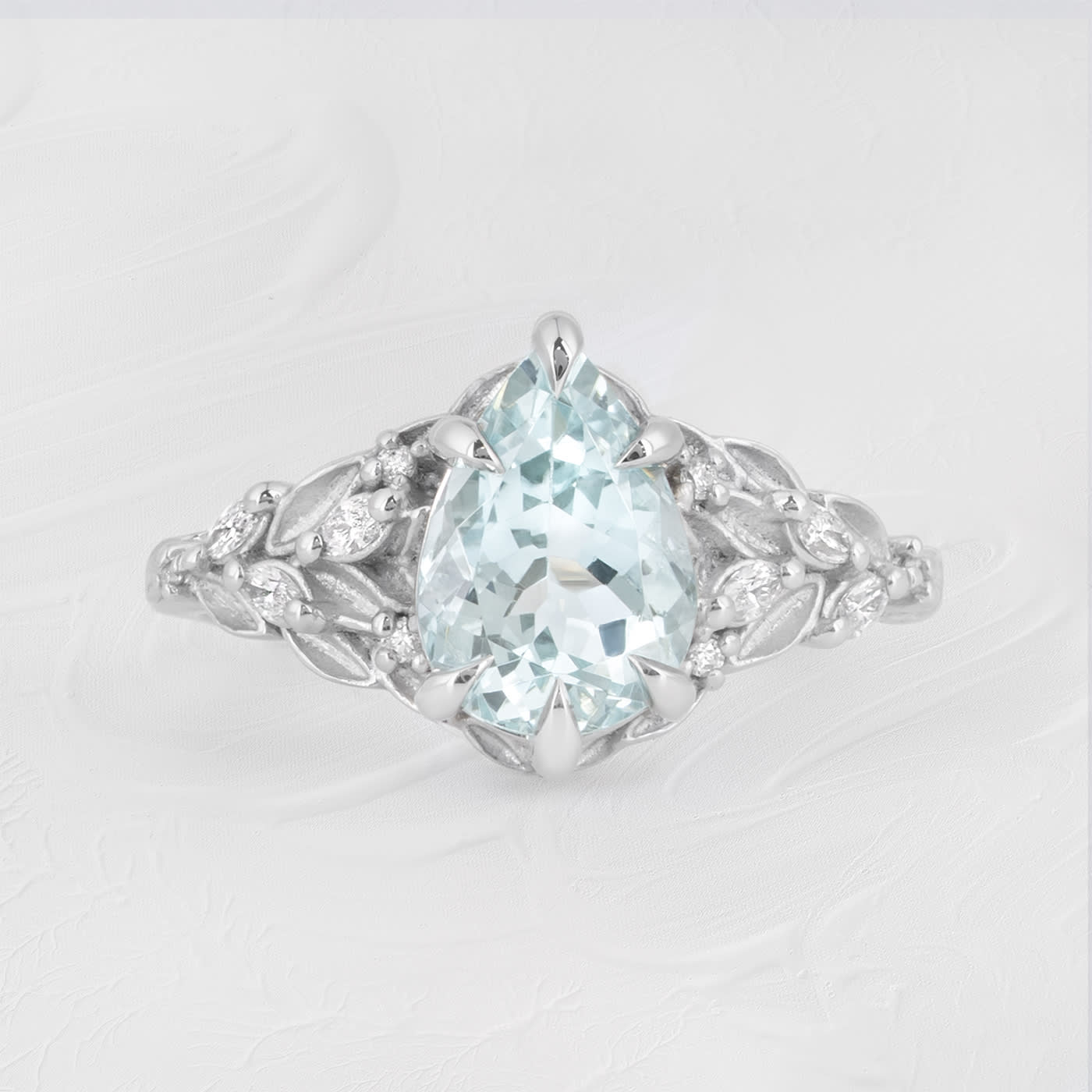 'Aurelyn' Aquamarine and diamond ring product image