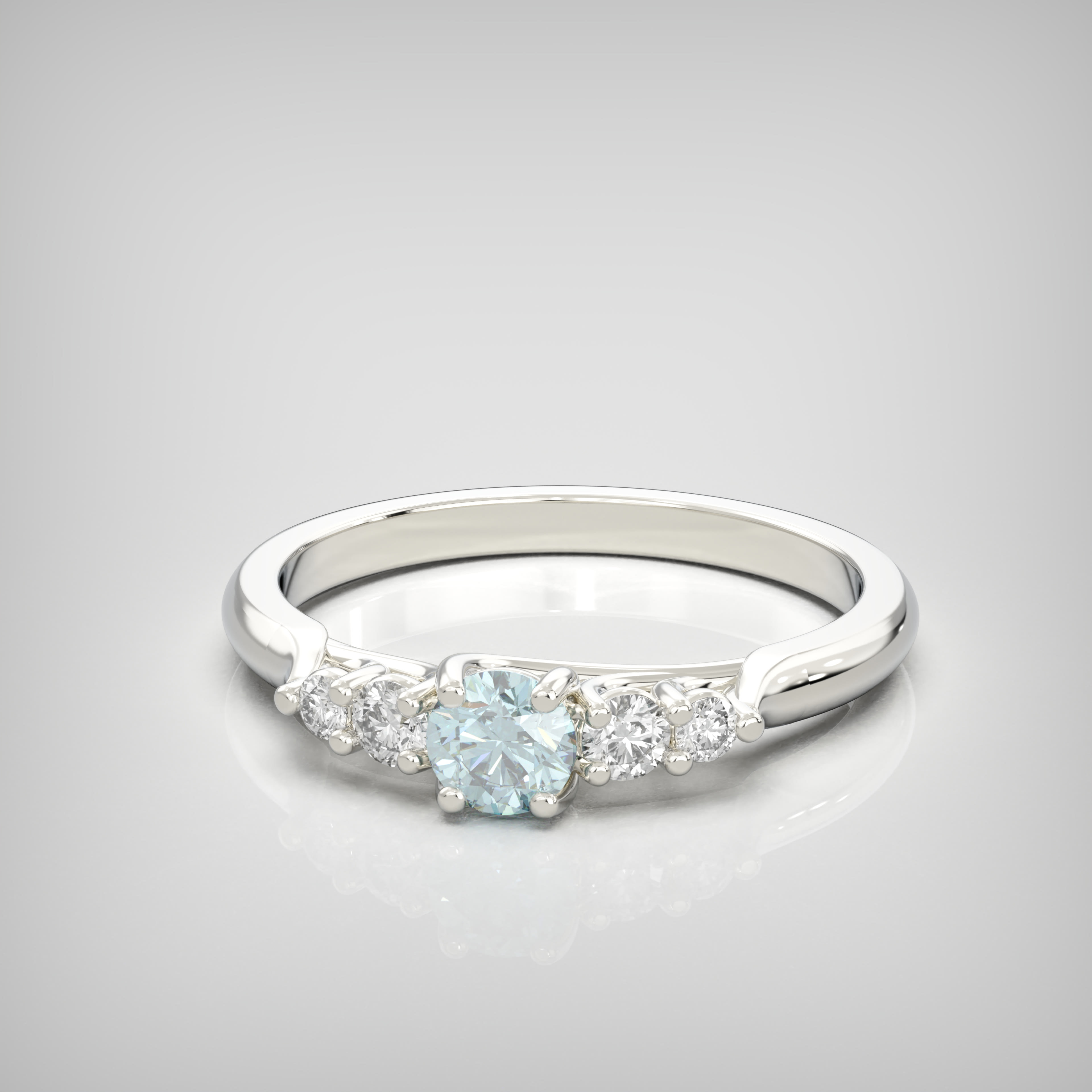 The Quintet – Platinum & Aquamarine product image