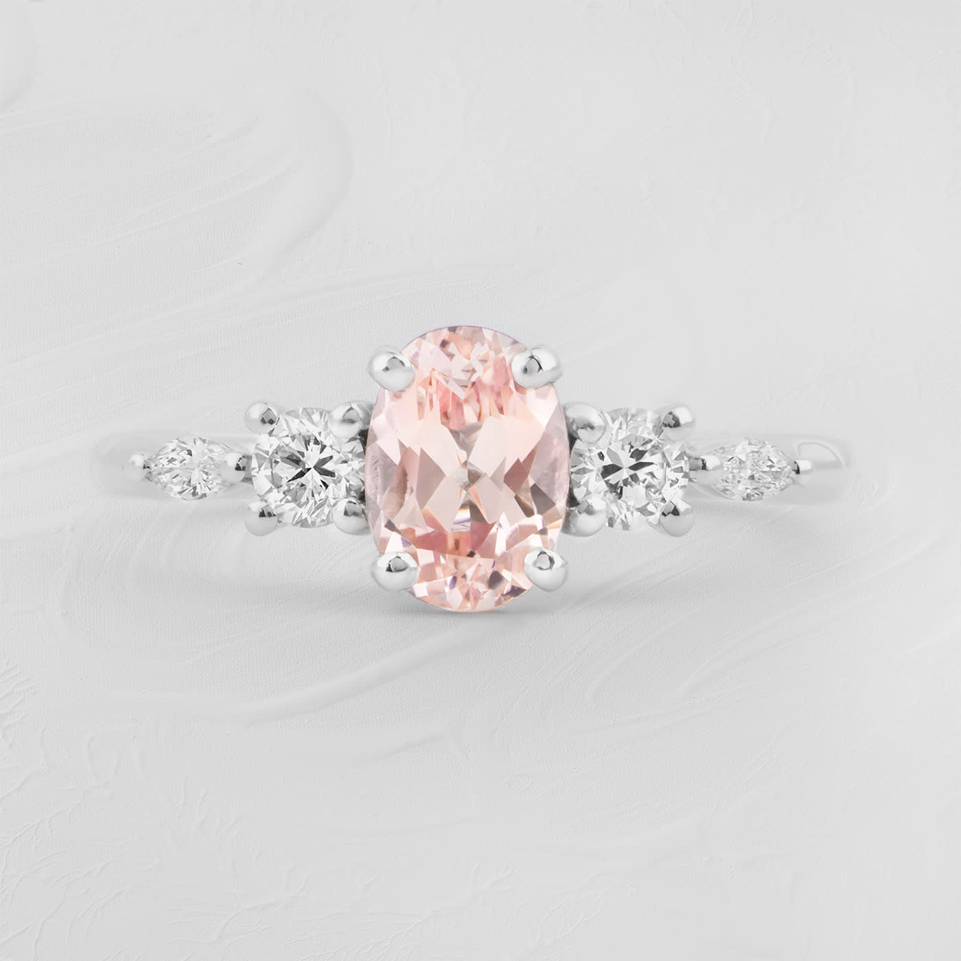 Chatham champagne sapphire and diamond trellis ring  product image