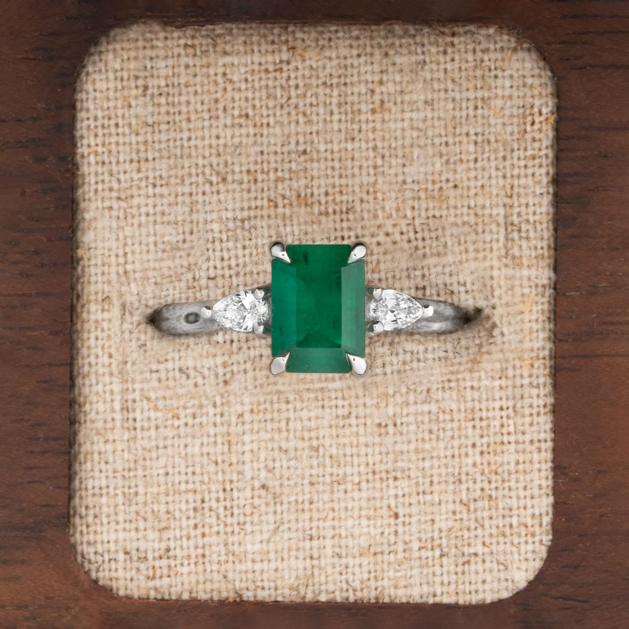 Parti sapphire and diamond trilogy ring product image